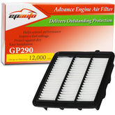 EPAuto GP290 air filter front view shows clean filtration for the Honda Accord