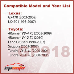 EPAuto GP918 air filter side view shows compact fit for select Toyota models