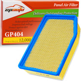 EPAuto GP404 package box showing genuine filter ready for installation