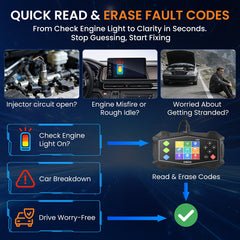 EPLCSE OBD2 scanner compatibility logos show support for multiple protocols.