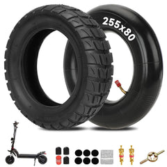 EOPOAYI 255x80 tire close-up with deep grooves for improved wet traction