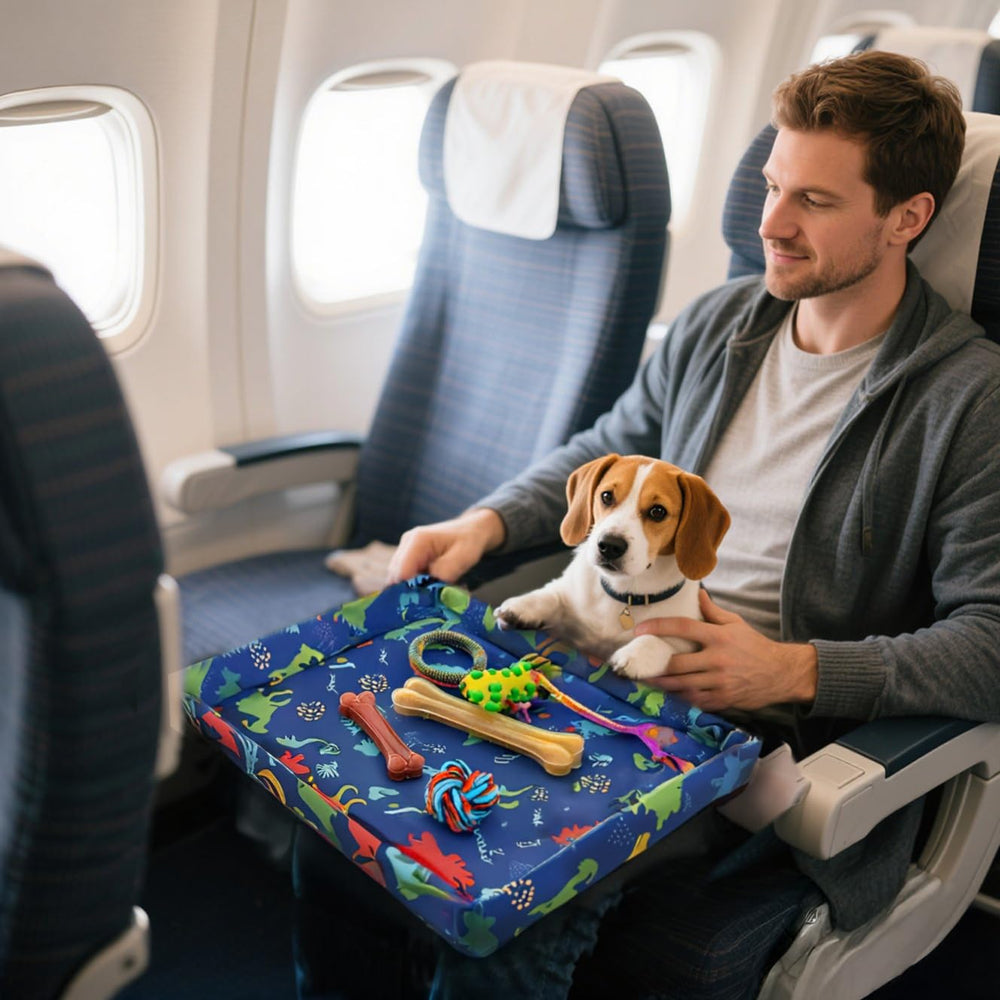 EpoBob multi-pocket layout holds water bottles, stickers, and small toys.