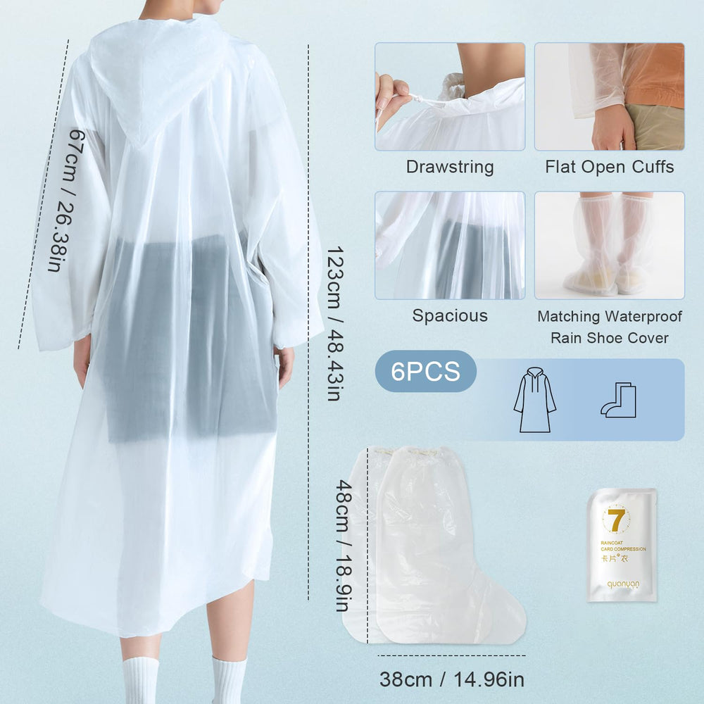 EQUNROY ponchos for children and adults bundled for family use outdoors