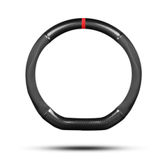 Ergocar carbon fiber steering cover with non-slip grip for confident driving.