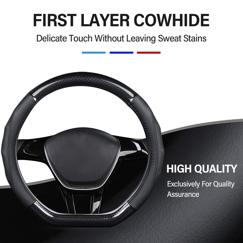 Ergocar first-layer cowhide surface provides breathable comfort and premium feel.