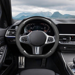 Ergocar D-shape design provides ergonomic hand position and control.