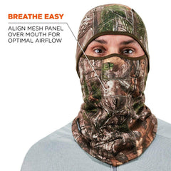 Ergodyne N-Ferno 6823 balaclava mesh panel promotes easy breathing