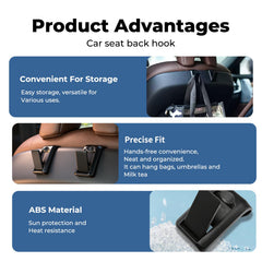 Erivis invisible storage folds flat against seat back for clean look