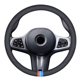 Erivis steering wheel cover with breathable perforated design for cooler grip
