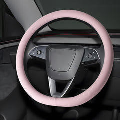 Ernica microfiber leather steering wheel cover with universal fit for secure grip.