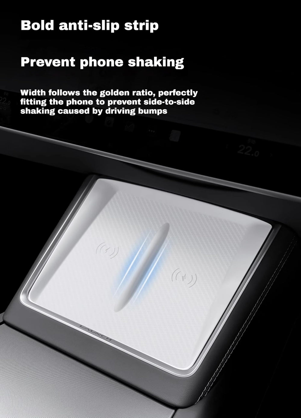 Ernica no-adhesive non-slip design stays in place and cleans easily.