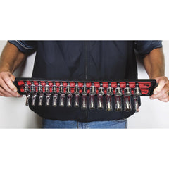 Drawer tray design offers easy grab-and-go tool storage.