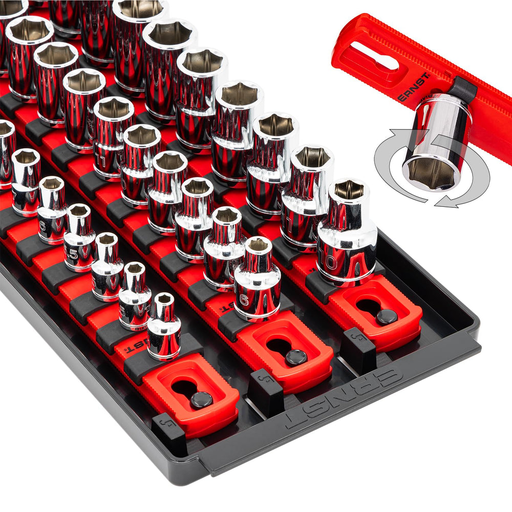 Ernst Socket Boss tray organizes sockets for quick access.