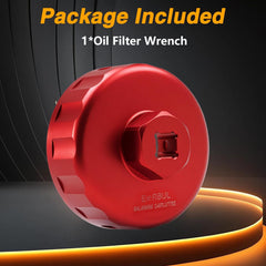 EVRBUL wrench alignment ensures full slot engagement with filter ridges.