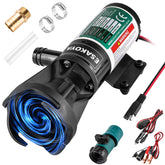 Esakoya 12V RV Macerator Pump with quick-release discharge enables fast waste release.