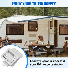 Universal fit for standard RV door holes simplifies upgrades
