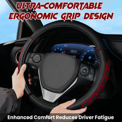 ESALFAUTO anti-slip lining detail boosts steering control during maneuvers.