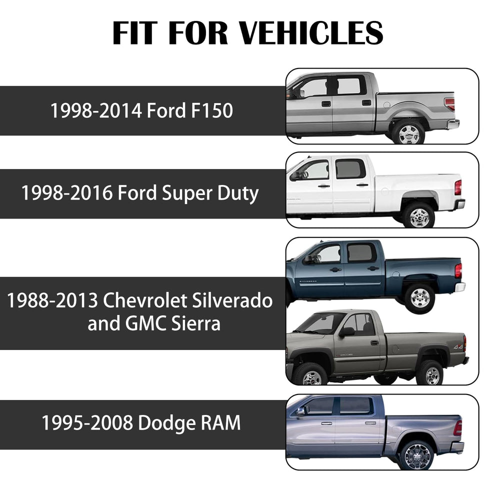 Esevalia truck bed anchors in steel and ABS resist rust and weather.