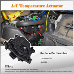 E-Shin mode door actuator for Honda Pilot front-dash view enhances climate control versatility