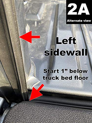 Tailgate seal installed on Silverado 1500 demonstrating a tight seal.
