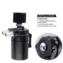 ESPEEDER oil catch can with breather filter reduces oil vapor reaching the intake