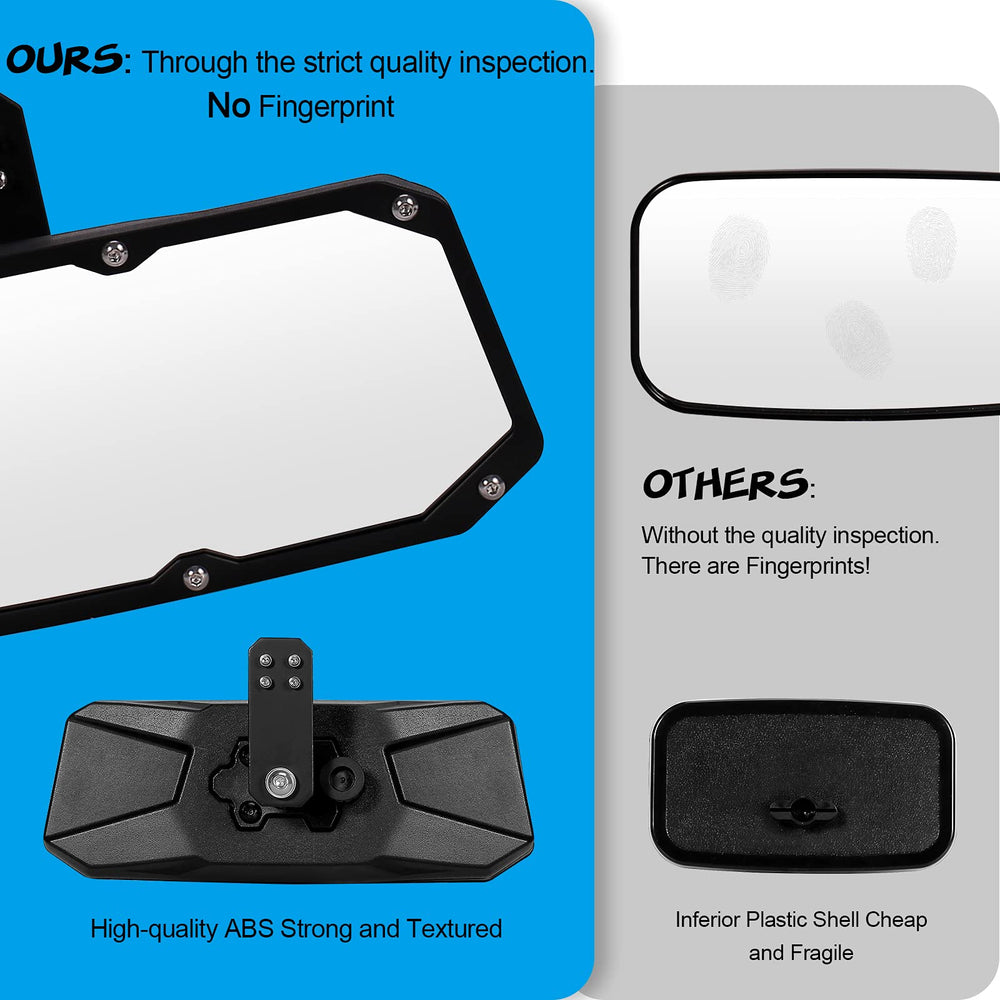 Esploratori UTV Ranger splash-proof lens maintains clarity in wet conditions.