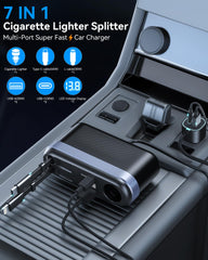 Estbuc USB-C 45W retractable cable ready for fast charging in cars