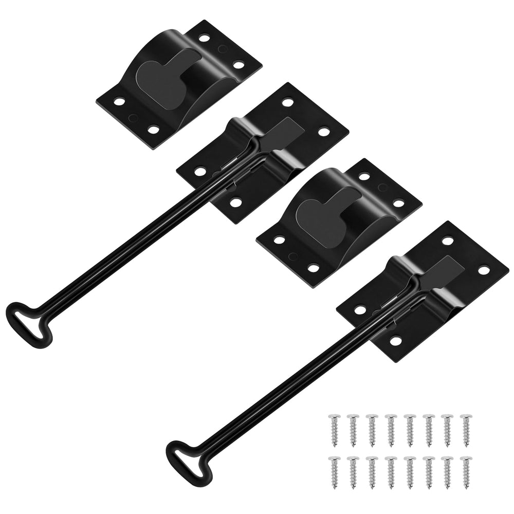 ESUDNT RV door holder with silent snap secures cargo doors during transit