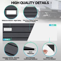 ESUDNT RV Step Covers anti-slip groove surface boosts traction on wet or dry steps.