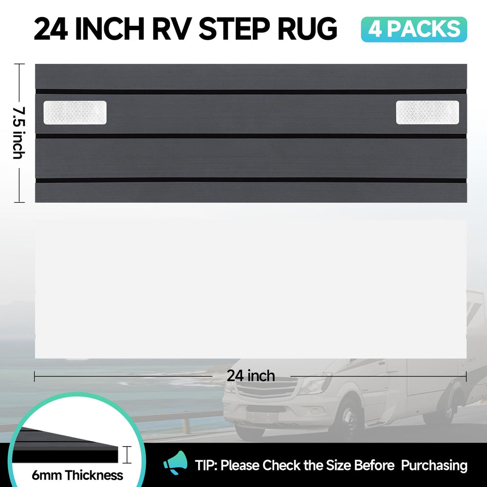 ESUDNT RV Step Covers dirt-trap design helps keep RV interiors cleaner.