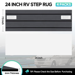ESUDNT RV Step Covers dirt-trap design helps keep RV interiors cleaner.