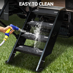 ESUDNT RV Step Covers modern grey aesthetic elevates your RV exterior and interior look.