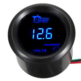 ESUPPORT car volt gauge 52mm blue LED for clear voltage monitoring on the dash