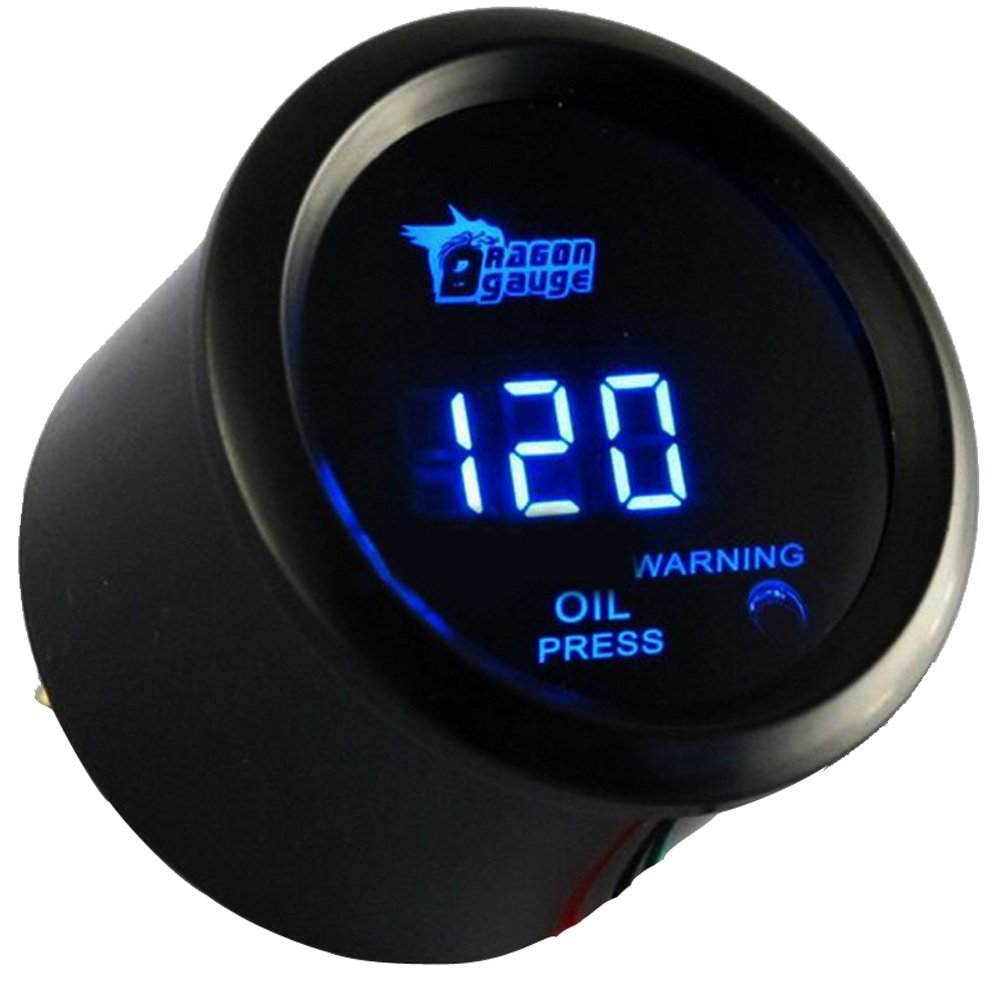 ESUPPORT compact 2in oil pressure gauge fits tight dashboards