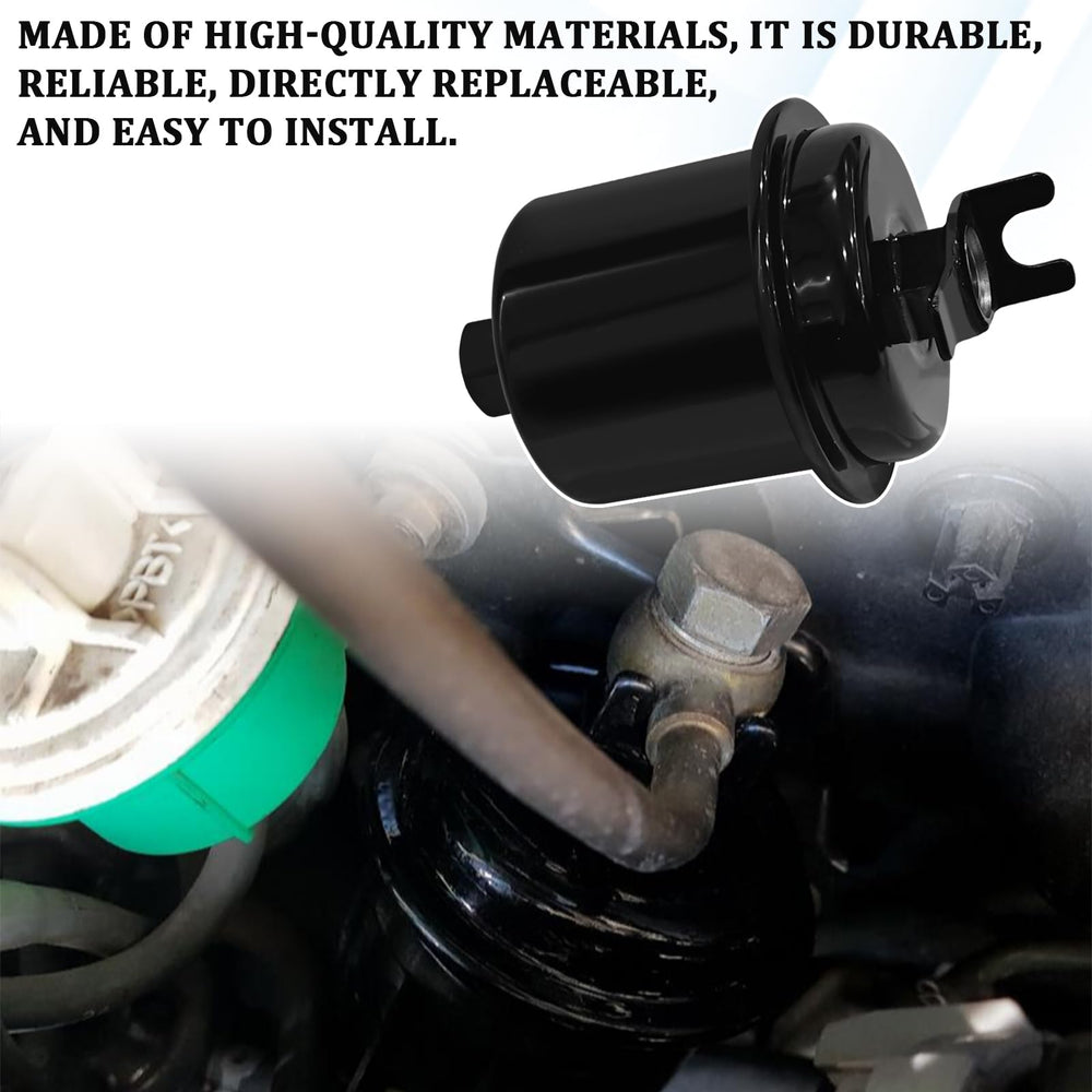 ESWW fuel filter under-hood view confirms secure fit and durable housing