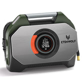ETENWOLF Vortex S7 tire inflator front view for on-the-go inflation.