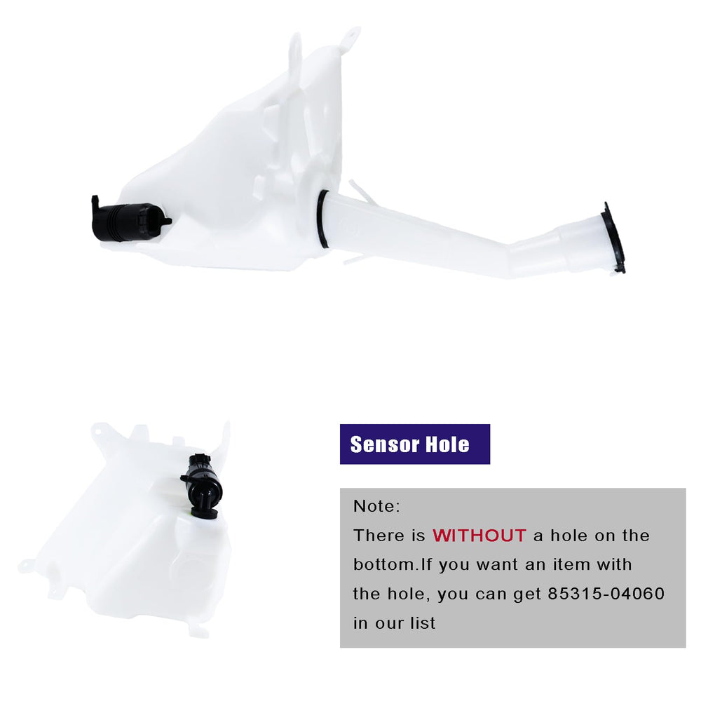 Eterpace reservoir for Toyota Tacoma, side view, ready for a simple installation.