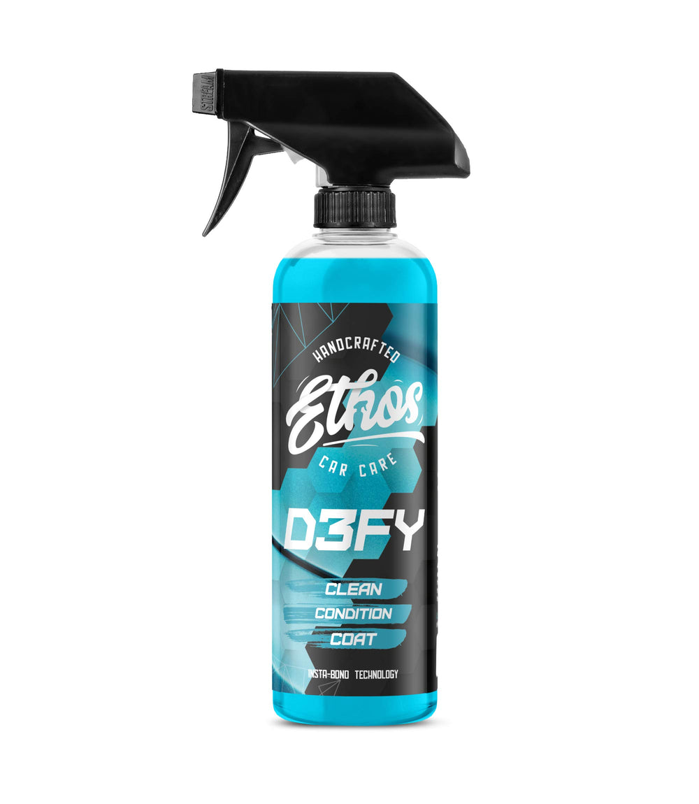 Ethos Defy 3in1 ceramic coating spray delivers a mirror-like shine and protection