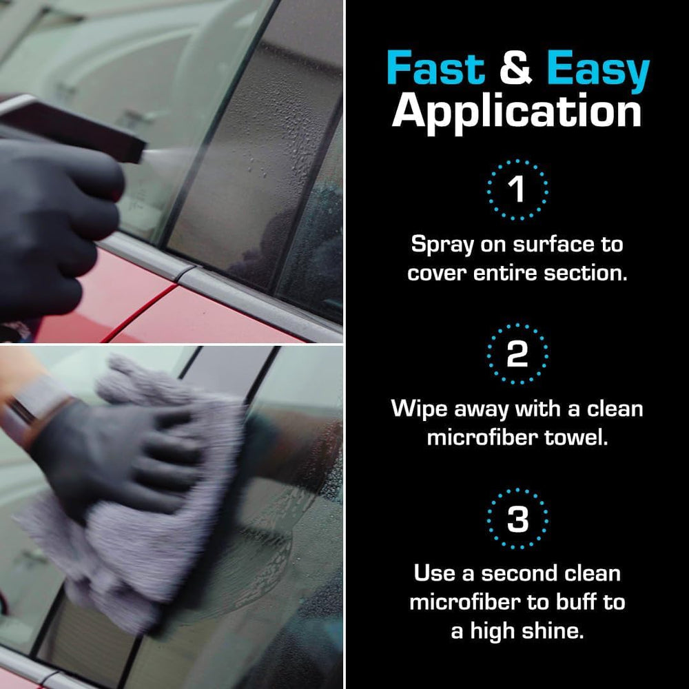 Ethos Defy all-surfaces safe spray used on cars, boats, motorcycles, and more.