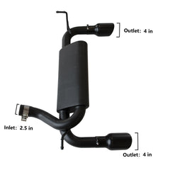 ETL Industries exhaust muffler system installation without cutting or drilling saves time.
