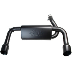 ETL Industries exhaust muffler system on Wrangler JK 2-door during installation for easy fit.