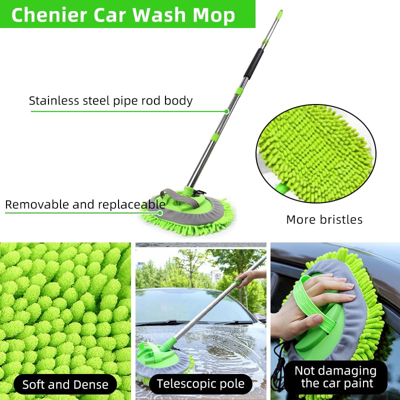 ETOUPA windshield squeegee provides streak-free windows and glass surfaces.
