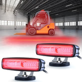 etzone New Magnets LED Forklift Lights with spot lens for focused warehouse illumination.