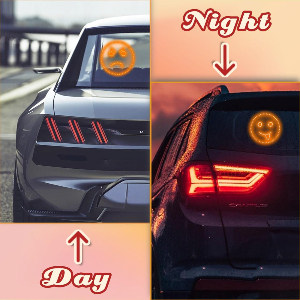 Eubeneortho finger car light-gesture-smile: cheerful mood display for driving.