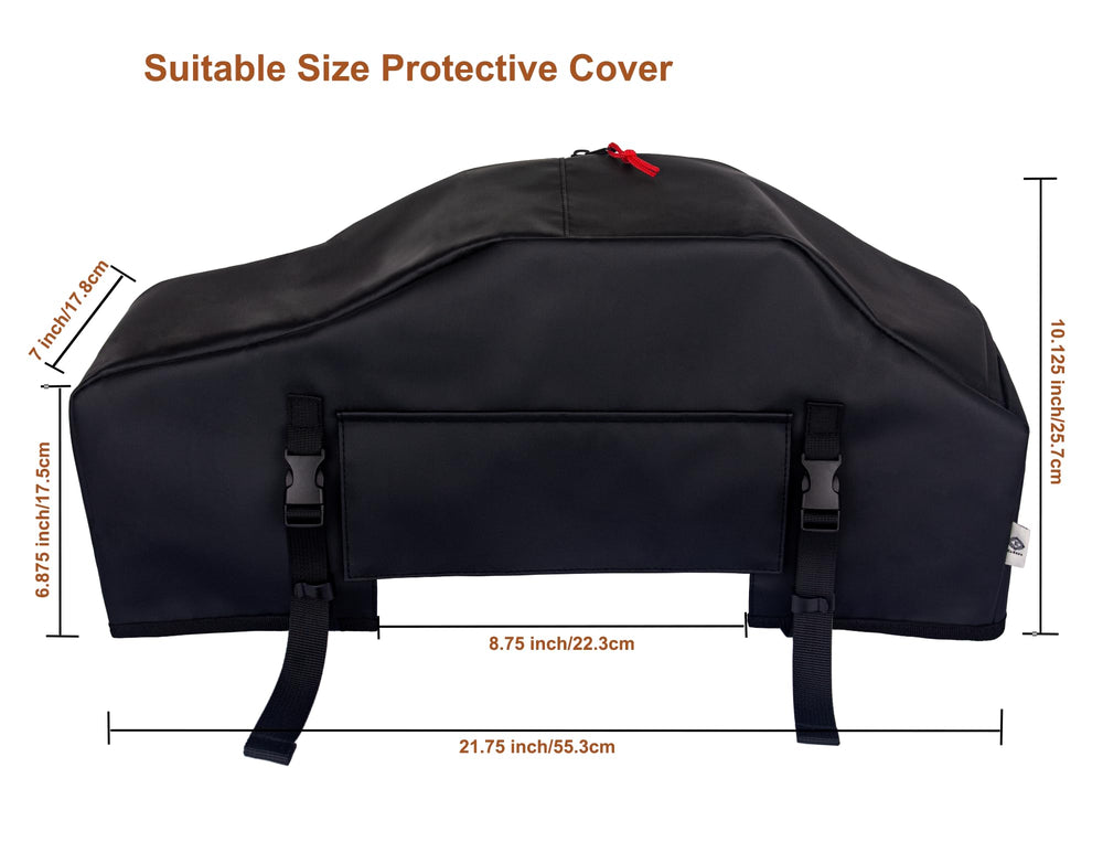 Close-up of water-tight zipper and rope flap on Eudora cover