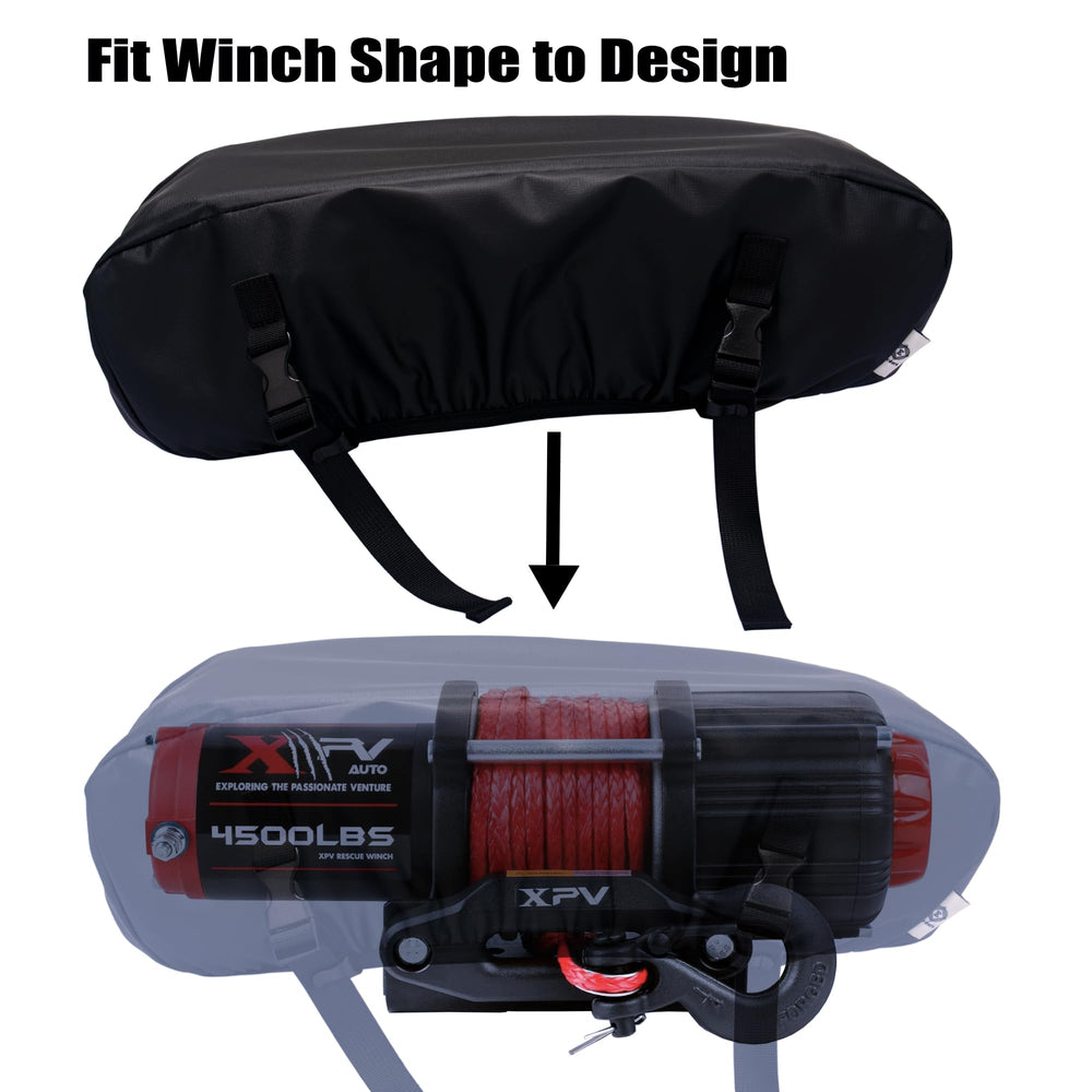 Eudora winch cover shown with dustproof protection for outdoor gear