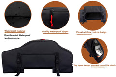 Front view showing tool-free, one-person installation process