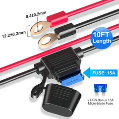 Eugizmo 3-socket splitter shows robust eyelet terminals for easy install.