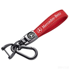 EULIX Mercedes-Benz keychain with zinc alloy and leather for durable, stylish key organization.