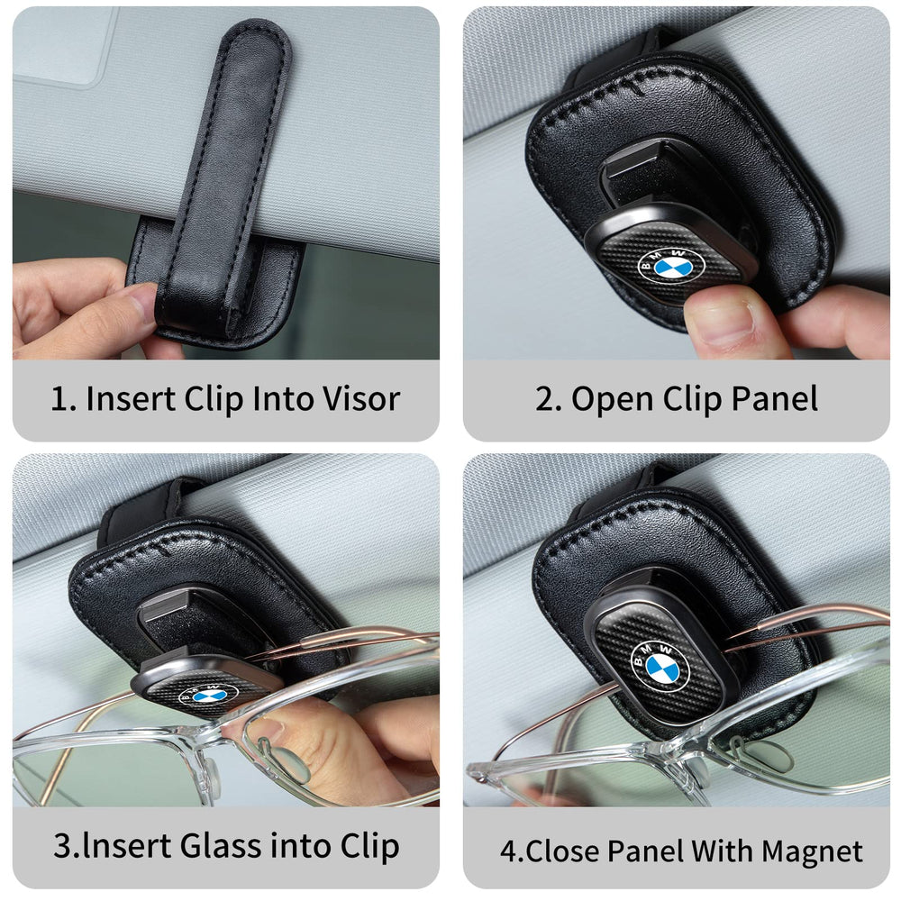 EULIX car visor organizer doubles as card clip for tickets